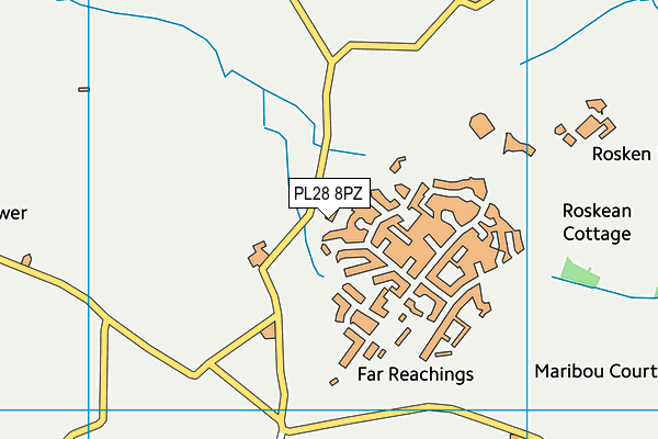 PL28 8PZ map - OS VectorMap District (Ordnance Survey)