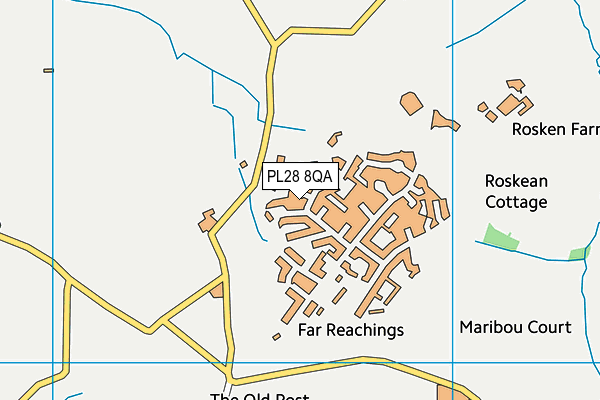 PL28 8QA map - OS VectorMap District (Ordnance Survey)