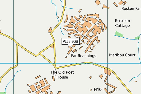 PL28 8QB map - OS VectorMap District (Ordnance Survey)