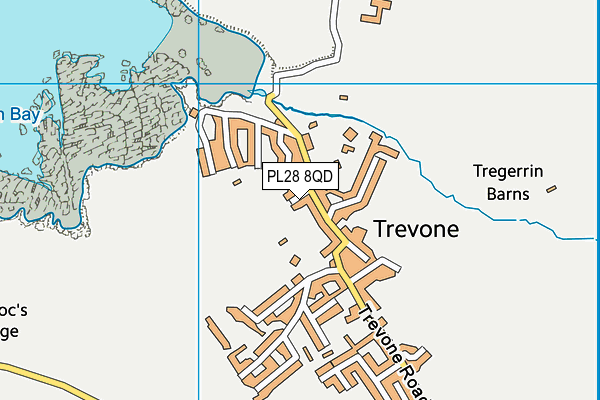 PL28 8QD map - OS VectorMap District (Ordnance Survey)
