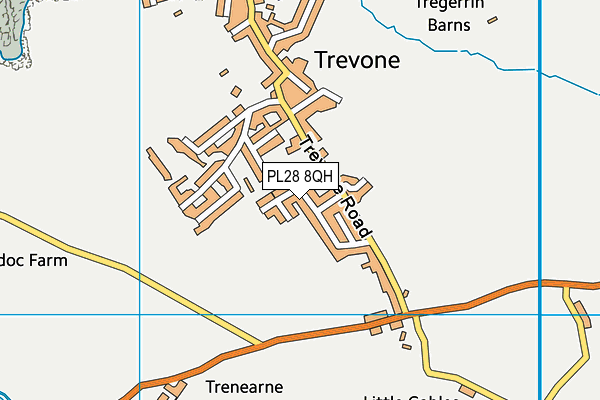 PL28 8QH map - OS VectorMap District (Ordnance Survey)