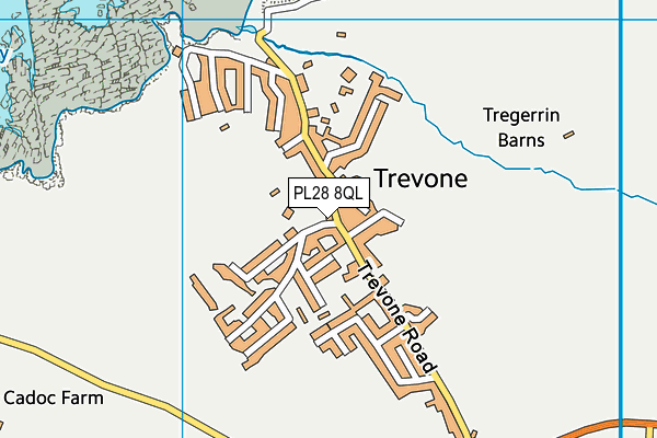 PL28 8QL map - OS VectorMap District (Ordnance Survey)
