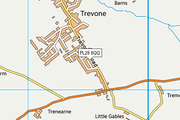 PL28 8QQ map - OS VectorMap District (Ordnance Survey)