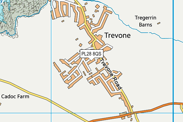 PL28 8QS map - OS VectorMap District (Ordnance Survey)