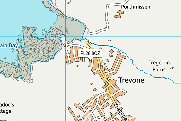 PL28 8QZ map - OS VectorMap District (Ordnance Survey)