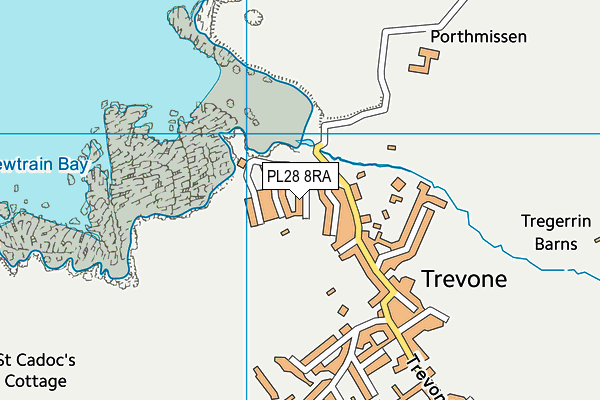 PL28 8RA map - OS VectorMap District (Ordnance Survey)