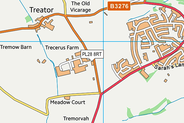 PL28 8RT map - OS VectorMap District (Ordnance Survey)