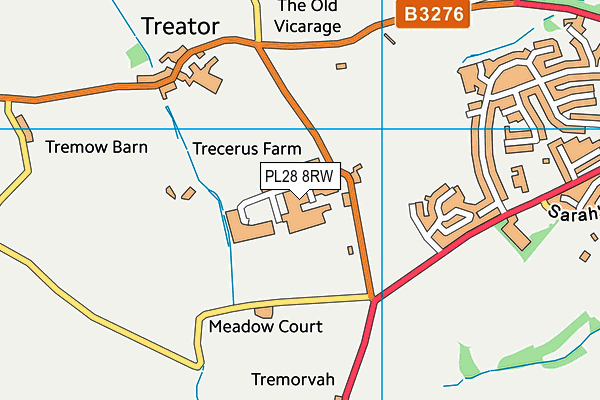 PL28 8RW map - OS VectorMap District (Ordnance Survey)