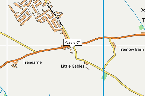 PL28 8RY map - OS VectorMap District (Ordnance Survey)