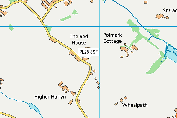 PL28 8SF map - OS VectorMap District (Ordnance Survey)