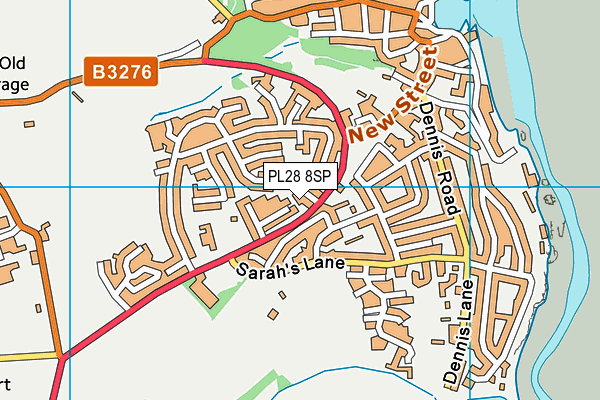 PL28 8SP map - OS VectorMap District (Ordnance Survey)