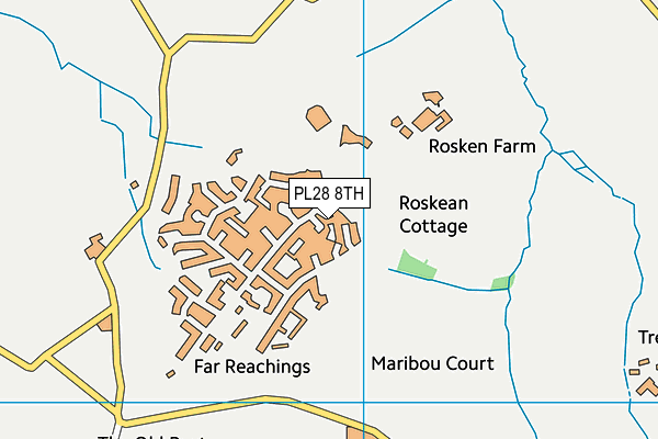PL28 8TH map - OS VectorMap District (Ordnance Survey)