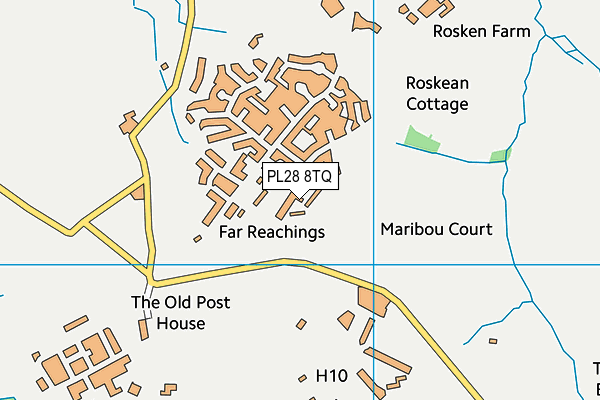 PL28 8TQ map - OS VectorMap District (Ordnance Survey)