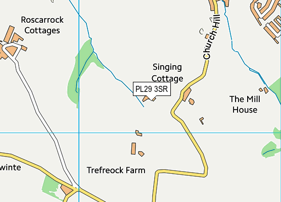 PL29 3SR map - OS VectorMap District (Ordnance Survey)