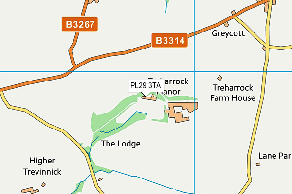 PL29 3TA map - OS VectorMap District (Ordnance Survey)