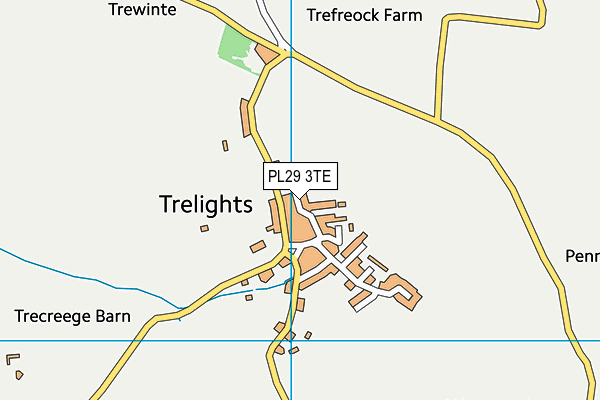 PL29 3TE map - OS VectorMap District (Ordnance Survey)