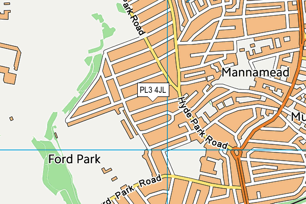 PL3 4JL map - OS VectorMap District (Ordnance Survey)