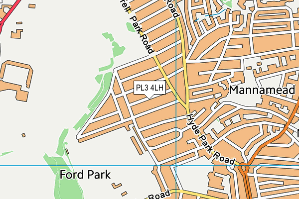 PL3 4LH map - OS VectorMap District (Ordnance Survey)