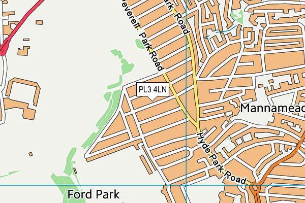 PL3 4LN map - OS VectorMap District (Ordnance Survey)