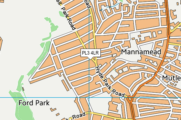 PL3 4LR map - OS VectorMap District (Ordnance Survey)