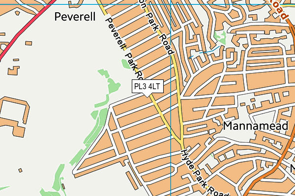 PL3 4LT map - OS VectorMap District (Ordnance Survey)