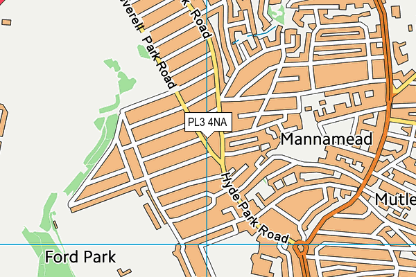 PL3 4NA map - OS VectorMap District (Ordnance Survey)