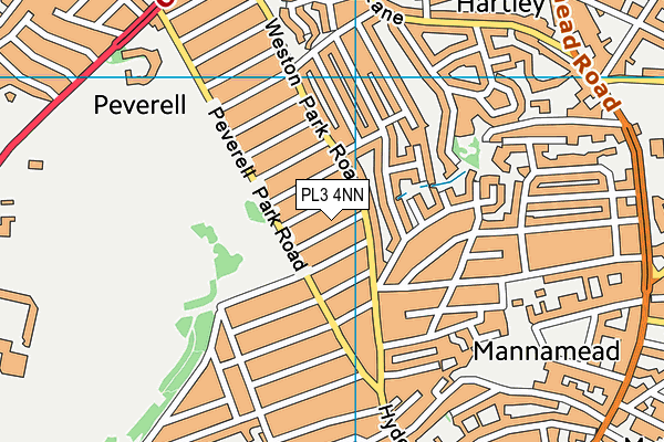 PL3 4NN map - OS VectorMap District (Ordnance Survey)