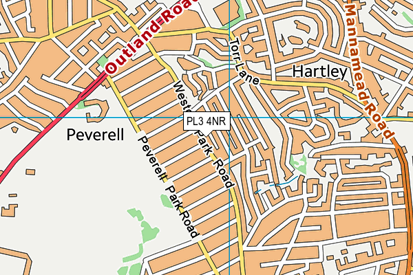 PL3 4NR map - OS VectorMap District (Ordnance Survey)