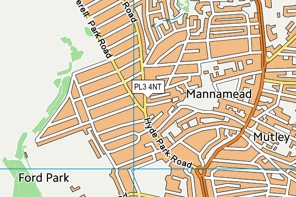 PL3 4NT map - OS VectorMap District (Ordnance Survey)