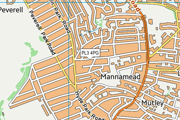 PL3 4PG map - OS VectorMap District (Ordnance Survey)