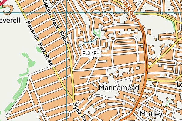 PL3 4PH map - OS VectorMap District (Ordnance Survey)