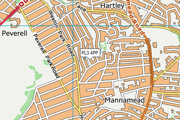 PL3 4PP map - OS VectorMap District (Ordnance Survey)