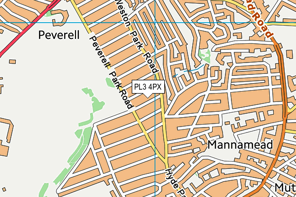 PL3 4PX map - OS VectorMap District (Ordnance Survey)