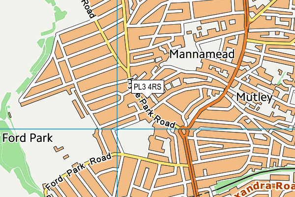 PL3 4RS map - OS VectorMap District (Ordnance Survey)