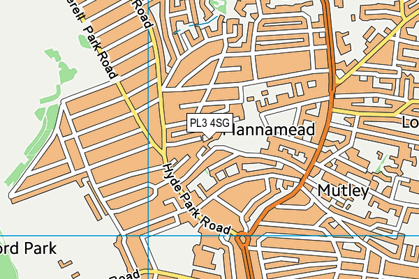 PL3 4SG map - OS VectorMap District (Ordnance Survey)