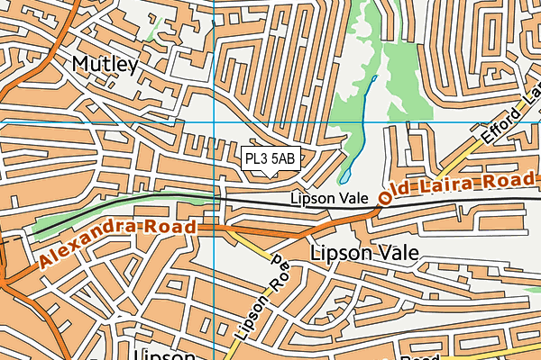 PL3 5AB map - OS VectorMap District (Ordnance Survey)