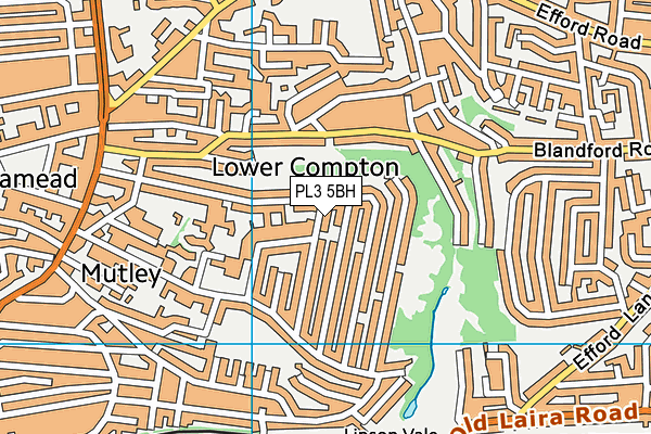 PL3 5BH map - OS VectorMap District (Ordnance Survey)