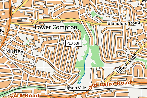 PL3 5BP map - OS VectorMap District (Ordnance Survey)