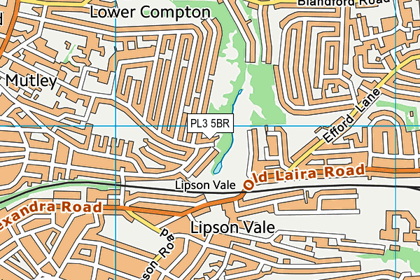 PL3 5BR map - OS VectorMap District (Ordnance Survey)