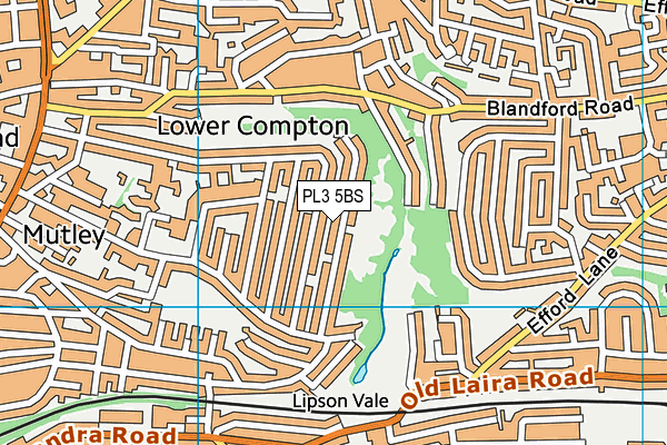 PL3 5BS map - OS VectorMap District (Ordnance Survey)