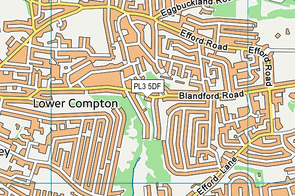 PL3 5DF map - OS VectorMap District (Ordnance Survey)