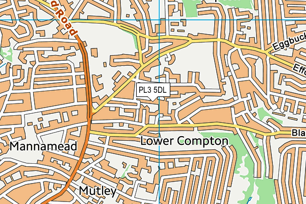 PL3 5DL map - OS VectorMap District (Ordnance Survey)