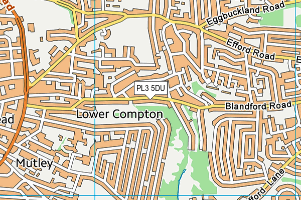 PL3 5DU map - OS VectorMap District (Ordnance Survey)