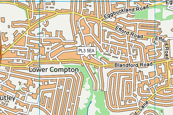 PL3 5EA map - OS VectorMap District (Ordnance Survey)