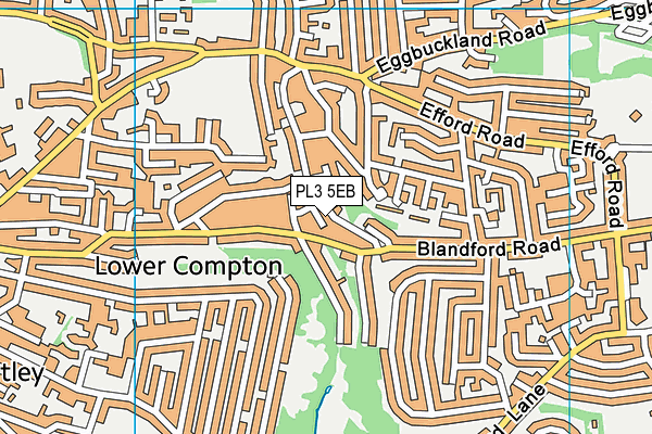 PL3 5EB map - OS VectorMap District (Ordnance Survey)