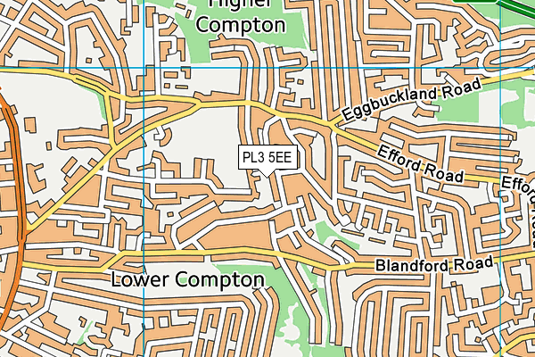 PL3 5EE map - OS VectorMap District (Ordnance Survey)