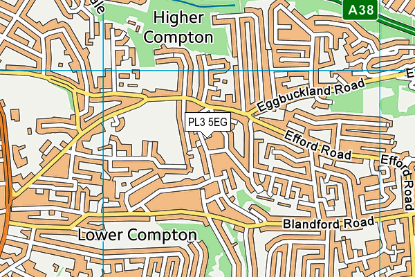 PL3 5EG map - OS VectorMap District (Ordnance Survey)