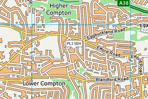 PL3 5EH map - OS VectorMap District (Ordnance Survey)