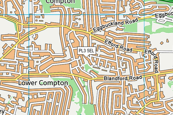 PL3 5EL map - OS VectorMap District (Ordnance Survey)