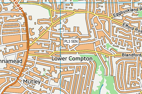 PL3 5EN map - OS VectorMap District (Ordnance Survey)